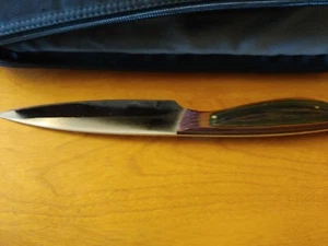 Handmade Kitchen Knife 9.5" suitable for chopping/dicing/fabric holder w/zipper - Picture 1 of 7