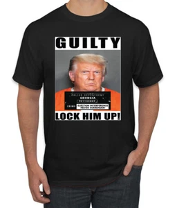 Camiseta para hombre Trump Guilty Mugshot Lock Him Up - Imagen 1 de 22