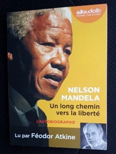 UN LONG CHEMIN VERS LA LIBERTÉ NELSON MANDELA LIVRE AUDIO CD MP3  NEUF - Picture 1 of 1