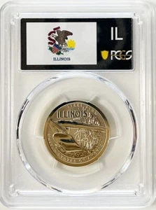 2024 S Reverse Proof ILLinois Innovation Dollar PCGS PR 69 State Flag Label - Picture 1 of 2
