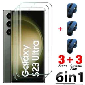 6-in-1 Hydrogel Film for Samsung S22 S21 S23 Ultra S24 S10 Plus Screen Protector - Picture 1 of 12