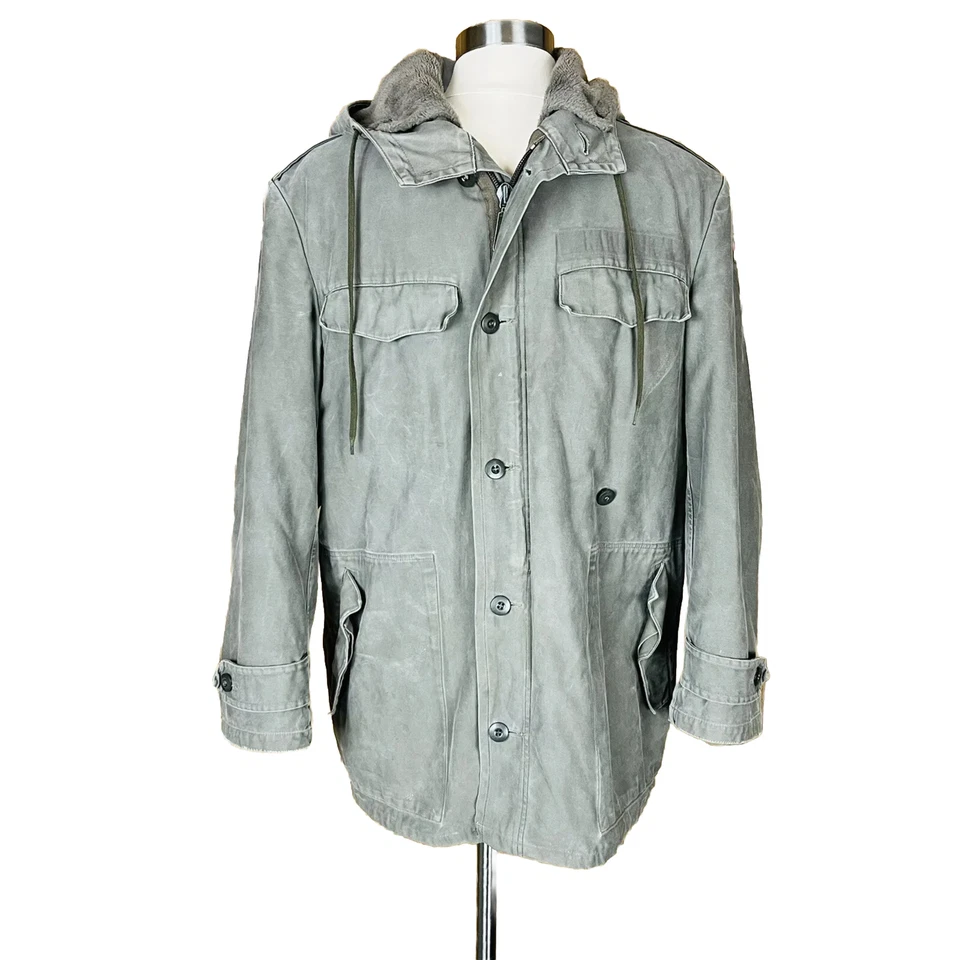 S. Feuchter Ringelai German Army Hooded Jacket Coat Fleece Lined Vintage - Image 1 of 4