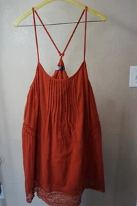 Volcom super cute XS rust color strap halter top - Picture 1 of 7