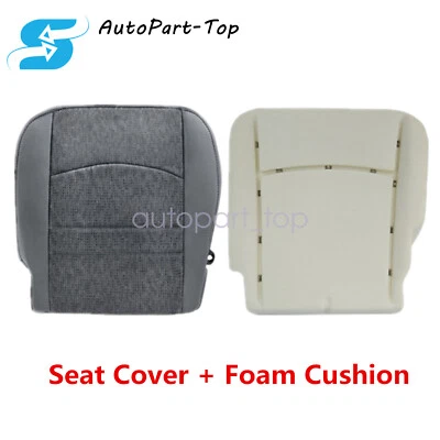 2015 2016 适用于道奇 Ram 1500 2500 司机布座椅套和泡沫垫灰色 — 第 1/4 张图片