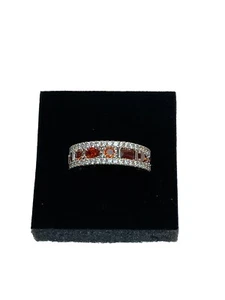 Bomb Party RBP7244 "Absolute Wonder" Sz 9 ring Rhodium plating Jan 24 birthday - Picture 1 of 8