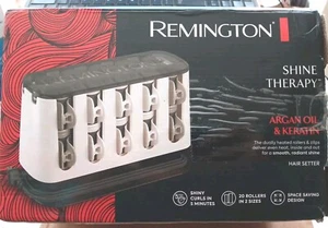 REMINGTON SHINE THERAPY Argan Oil & Keratin Treated Hair Setters / Hot Rollers - Picture 1 of 1