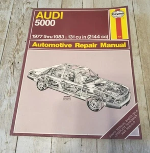 Haynes Automotive Repair Manual #428 Audi 5000, 1977 thru 1983 131 cu in 2144 cc - Picture 1 of 7