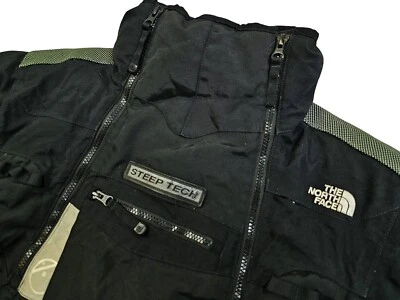 *HOT Women THE NORTH FACE STEEP TECH EXTREME 550 DOWN PUFFER SKI BLACK Jacket XL - Image 1 of 4