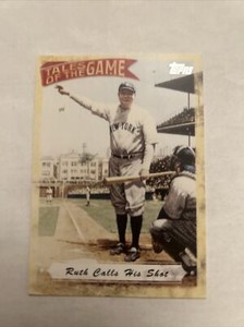 2010 Topps Tales of the Game 3 Babe Ruth Calls His Shot New York Yankees card
