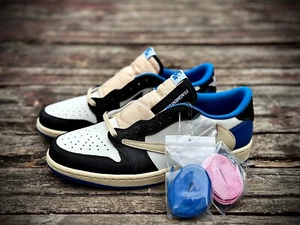 AJ1 Retro Low Travis Scott Fragment Unisex Sneakers DM7866-140 - Picture 1 of 9