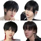Synthetic Mullet Head Wigs with Bangs Highlights Anime Men Wigs  Boy