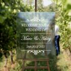 Custom Wedding Welcome Mirror Sign Board Decal Vinyl Sticker Venue Event Decor 