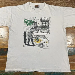 Vtg Green Day Shirt Mens L 90s Lookout Kerplunk Distressed Music Tour T Brockum - Picture 1 of 24