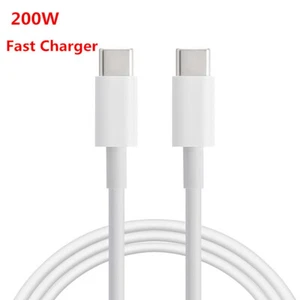 PD 200W 10A Super Fast Charger Type-C to Type C Cable USB-C Charging Data Line - Zdjęcie 1 z 10