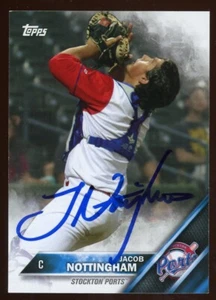2016 Topps Pro Debut JACOB NOTTINGHAM Signed Card autograph AUTO BREWERS - Picture 1 of 1