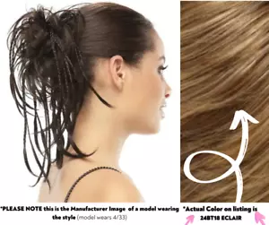 Open Box easyhair Precious | Parrucchiere Scrunchie - 24BT18 Eclair - Foto 1 di 1