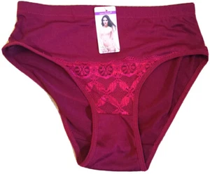 nanxihaini Brief Panty, M, Burgundy, New, 0918009 - Picture 1 of 2