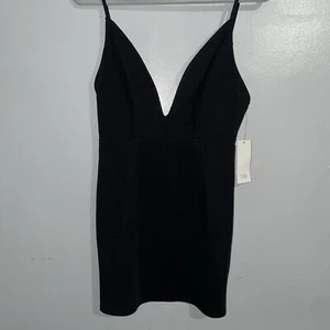 TOBI “Little Black Dress” Deep V Neck Spaghetti Straps M - Picture 1 of 13