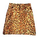 Daisy Street High Waist Mini Skirt Leopard Animal Print ASOS UK8 Grunge Festival