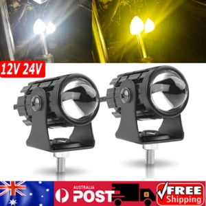 2PCS 20W MOTORCYCLE MOTORBIKE LED SPOT LIGHTS FOG DRIVING LIGHT RUNNING LAMPS AU - Picture 1 of 14