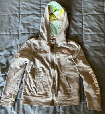Hurley Full Zip Hoodie Girls Youth Size Size 8 - Image 1 of 3