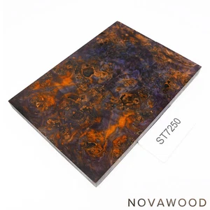 AHORN MASER STABILISIERT SCHALENPAAR HOLZ SCALES KNIFE MAPLE BURL ST7250 - Bild 1 von 1