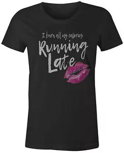 9 Crowns Tees Women's Running Late T-Shirt - Picture 1 of 5