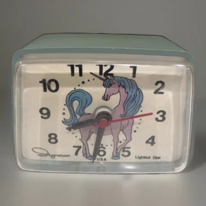 Unicorn Electric Alarm Clock Vintage Ingraham - Picture 1 of 23