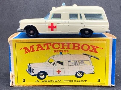 Matchbox MB3-C4: Mercedes-Benz 'BINZ' Ambulance with original Type E Box - Image 1 of 4