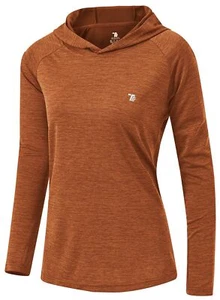 Womens UPF 50+ Sun Protection Hoodie Shirt Long Sleeve Fishing Hiking Outdoor... - Picture 1 of 8