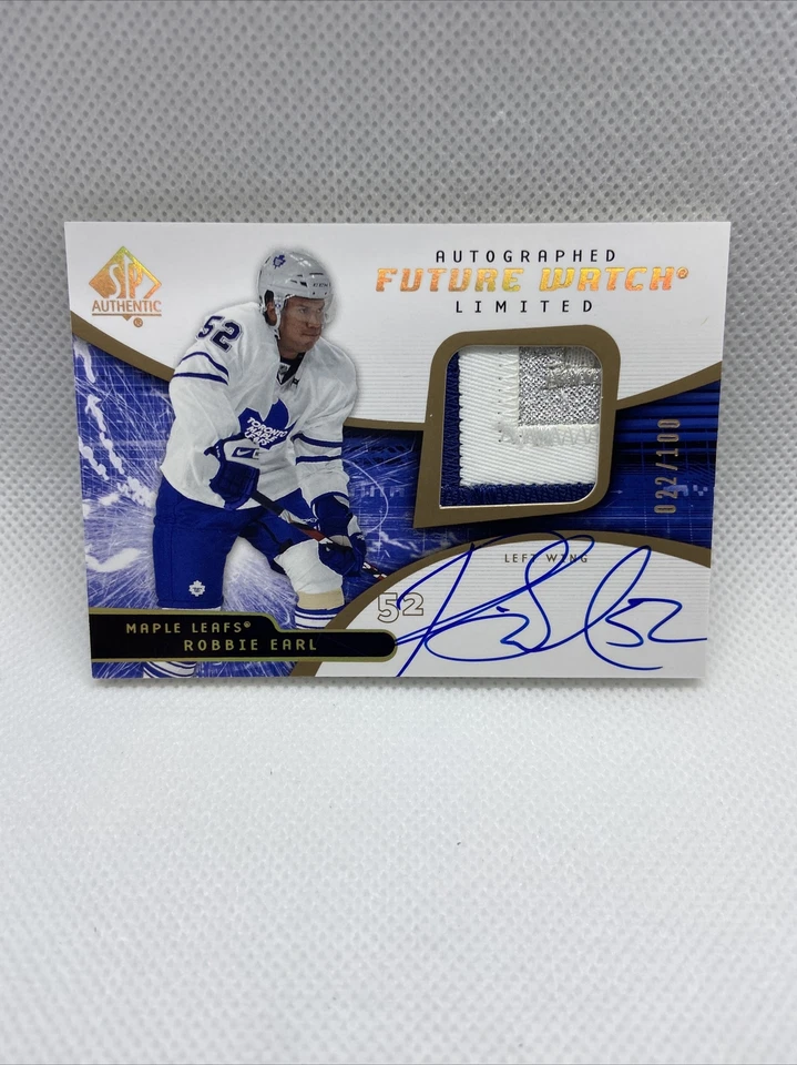 2008-09 SP AUTHENTIC LIMITED #232 ROBBIE EARL RC AUTO PATCH /100 - Image 1 of 2