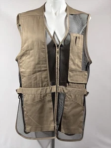 Bob Allen Mesh Shooting/Hunting Vest Mens XL Tan/Black Right-Handed - Picture 1 of 24
