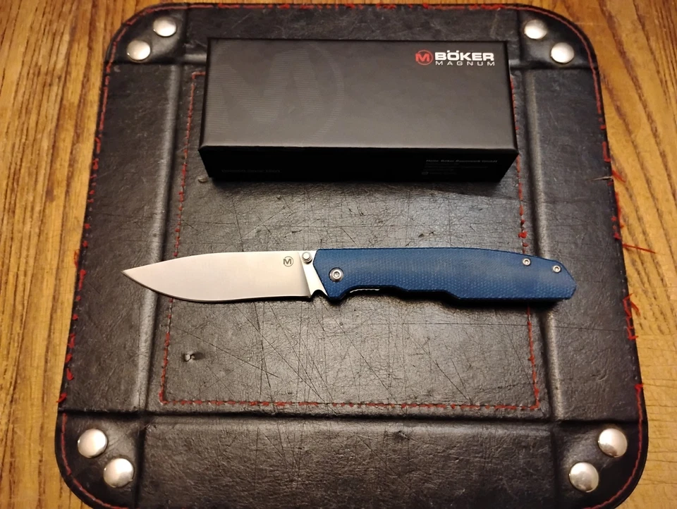 Mango Micarta de lona azul profundo BOKER MAGNUM® hoja de 3,54" 440A 01SC714 Foto 1 de 4