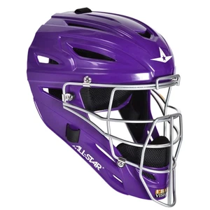 Casco de receptor de béisbol All-Star System Seven para adultos - púrpura - Imagen 1 de 1