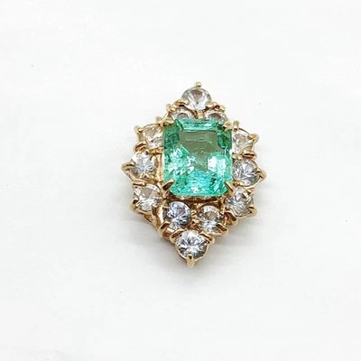 БЕЗ ТАРИФА ювелирных изделий подвеска голова изумруд 1 карат золото 2331038 - Изображение 1 из 4