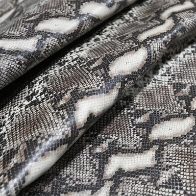 Cowhide Leather w Python Snakeskin Print 2-3 oz 15-17 Sqft Premium Leather Craft - Image 1 of 4