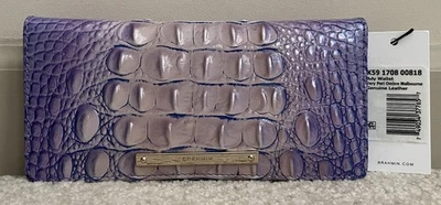 Brahmin Melbourne ADY Slim Bifold Wallet VERY PERI OMBRE Periwinkle Blue NWT - Image 1 of 4