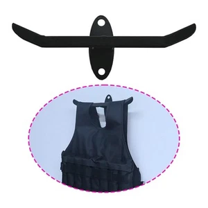 Wall Mount Weight Vest Hanger Large Load Bearing Multipurposef Steel Easy - Picture 1 of 7