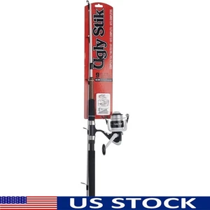 7ft Saltwater Spinning Fishing Combo Telescopic Rod Reel 20lb Rig Tackle Set New - Picture 1 of 6