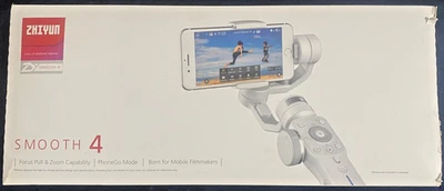 Zhiyun Smooth 4 Gimbal Stabilizer 3-Axis Handheld For Smartphones Open Box - Image 1 of 4