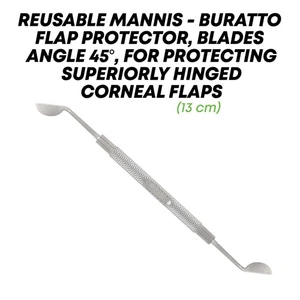 Mannis Buratto Flap Protector 45° Angled Blades Ophthalmic LASIK Instrument - Picture 1 of 4