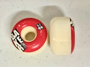 Baker Skateboards 1 Pair 52mm Classic Skateboard Wheels NEW Never Used Red White - Picture 1 of 2