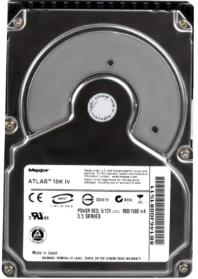 Hard Drive Maxtor Atlas 10K IV 8B146J0 146GB 10K 8MB SCSI U320 80-pin 3.5 " Inch - Image 1 of 3