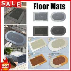 Non-slip Bathroom Door Mat Super Absorbent Rug Soft Carpet Quick Dry Floor Pad - Picture 1 of 19