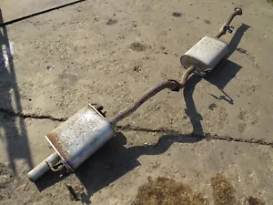 NISSAN ELGRAND E50 02-10 3.2 DIESEL FULL EXHAUST SILENCER BOX MUFFLER FRONT REAR - Picture 1 of 9