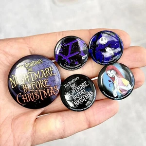 Disney The Nightmare Before Christmas Pin Badge Buttons Lot Jack Skellington NBC - Picture 1 of 4