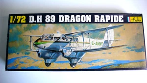 KIT HELLER ANCIEN D.H 89 DRAGON RAPIDE 1/72è COMPLÈTE 34x14 cm BOITE NOIRE - Imagen 1 de 5