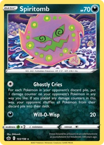 1x Spiritomb 103/198 - Chilling Reign - Pokemon TCG - Reverse Holo NM - Picture 1 of 1
