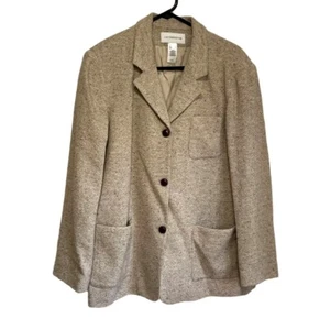 Chaqueta Blazer Vintage Mezcla Lana Mujer Talla L Liz Claiborne  - Imagen 1 de 6