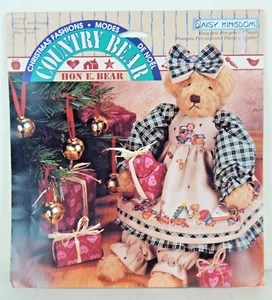 Daisy Kingdom Hon E Bear Christmas Clothes Pre-Printed Fabric Panel 32180 - Picture 1 of 3